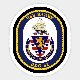 USS Barry (DDG-52) wo txt Sticker